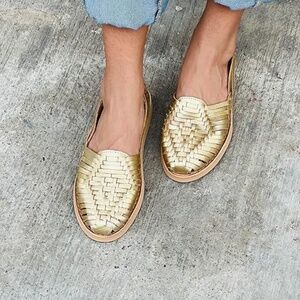 NEW-Macarena Mexican Gold color Huaraches